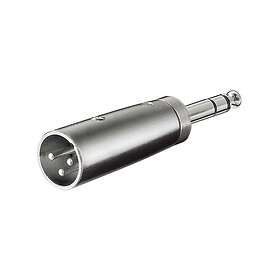PRO 4040849275159 XLR Adapter 3-pin XLR Han til Jack 6.35mm Han