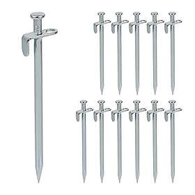Relaxdays Piquets de Tente en Acier Lot de 12
