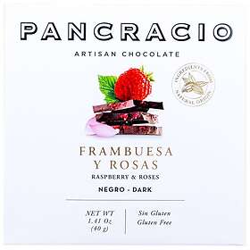 Pancracio Mörk Choklad Hallon & Rosor 40g