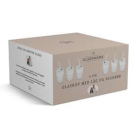 Olsen Home Lasikuppi Kannulla & Juomavarustuksella 6-pack