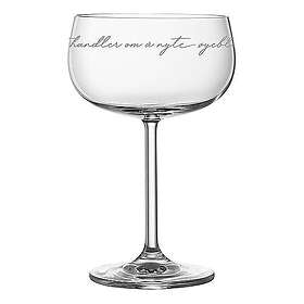 Lykketegning Champagne Glass