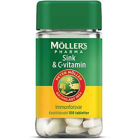 Möllers Møllers Pharma Sink & Vitamin C 100 tabletter