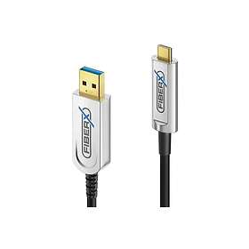 FiberX FX-I630-020 USB-C til USB-A USB 3.2 Gen 1 10 Gbit/s 20 m