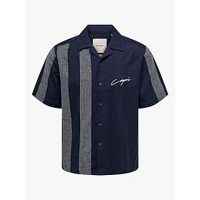 Only & Sons Seio Emb Detaljert Kortermet Skjorte (Herre)