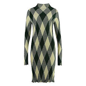 Burberry Delilah Chk Pattern Midi Dress