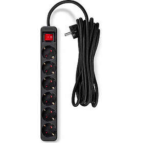 Fuj:tech 6-Way Power Strip 5m