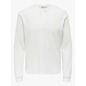 Only & Sons Tobie Reg Pitkähihainen Henley T-paita (Miesten)