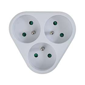 Esperanza Elk303w 3-Way Power Strip White ELK303W