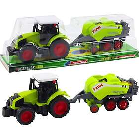 LEANToys Traktor Farm Baler Høbaler Grønn