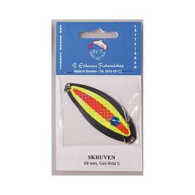 Wiggler Skruven Smoke Blink Silver/Yellow/Red 6.8cm
