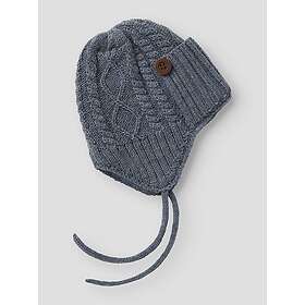 name it Wrilla Button Uld Strikket Hat (Unisex)