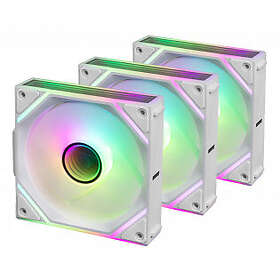 Blackstorm Luna MAG-INF ARGB PWM Reverse Valkoinen 120mm 3-pack