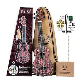 Ortega Keiki Soprano K2SS-RKC (Rød Kaleidoskop)