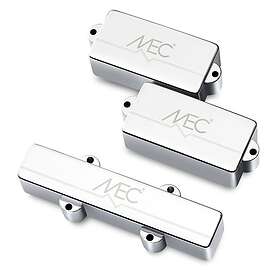 MEC P/J-Style Basspickup Set Metalldeksel 4-streng Krom