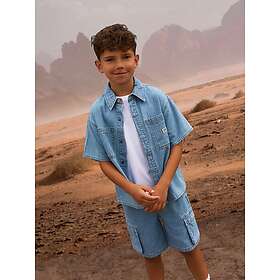 name it Kortærmet Denim Skjorte (Barn)