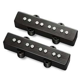 MEC J/J-Style Bass Pickup Set Brushed Black Chrome