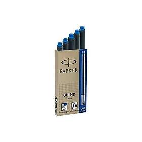 Parker Quink Blekkpatron Blå 5-Pack