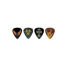 D'Andrea Cool Plecs 351 Heavy Metal Assorterte Gitarplektre 12 Pack