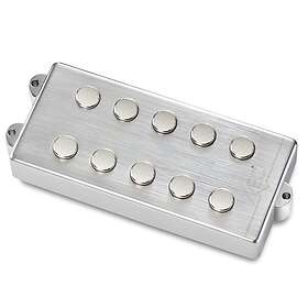 MEC MM-Style Bass Pickup Metallcover 5-Str Bridge BorstetChrome