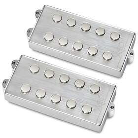 MEC MM-Style Bass Pickup Set Børstet krom