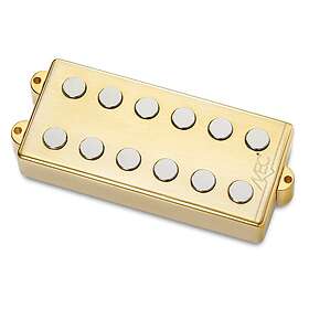 MEC MM-Style Bass Pickup Metallovertrekk 6-Str Hals Borstet Gull