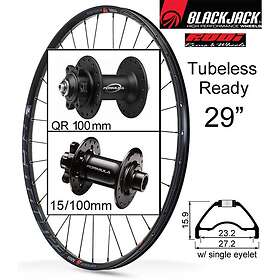 Rodi Ready23 29" Skiva 15x100mm Tubeless MTB Framhjul Svart
