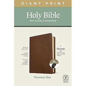 NLT Personal Size Giant Print Bible, Filament Edition, Brown