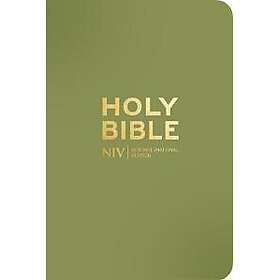 NIV Pocket Olive Green Bible with Gold Zip