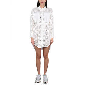 MSGM Abito Asymmetrisk Fall Rund Hals Kort Klänning