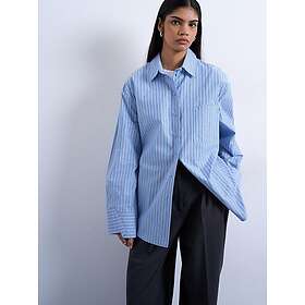 TOPSHOP Demi Long Sleeve Oversized Shirt (Women's)