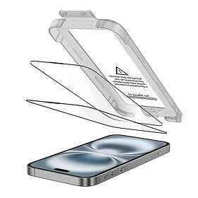Tech-Protect Quick Set+ Hærdet glas skærmbeskytter for iPhone 17 (2-pack)