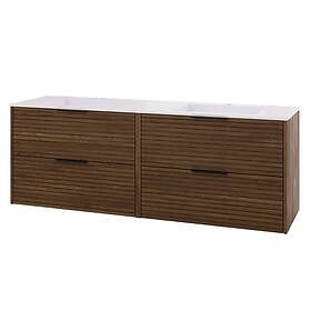 Linn Bad Silje Servantskap Mørk eik / 160cm Dobbel