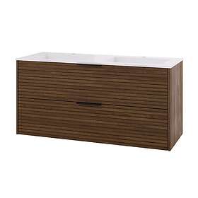 Linn Bad Silje Servantskap Mørk eik / 120cm Dobbel
