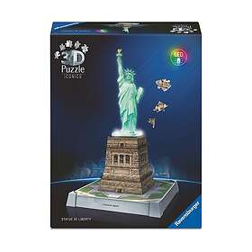 Ravensburger 3D Iconics Statue of Liberty Night Edition 108 Pieces