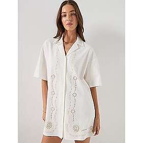 Tommy Jeans Tjw Broderie Skjortekjole