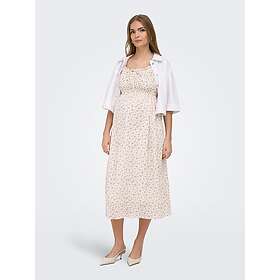 ONLY MATERNITY Olmmary Singlet Jersey Smock Ruffle Midi Dress