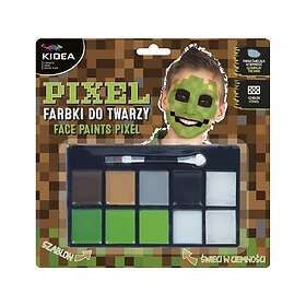Derform Pixel Face Paints 8 Colors With Accessories