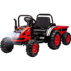 Milly Mally Traktor Med Trailer Farmer Rød