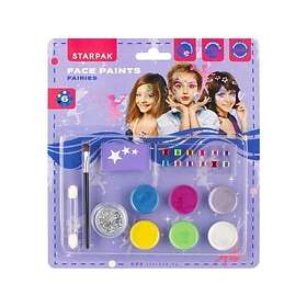 Starpak Kasvoköynnökset Maalaukseen (6 Väriä + Glitter + Koristeet + Lisävaruste