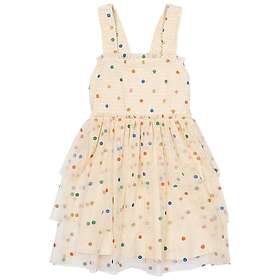 The New Kjole i Mesh med Farverig Broderi (Jr)