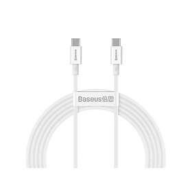 Baseus BSU2849WHT USB-C till USB-C USB 2.0 1 m