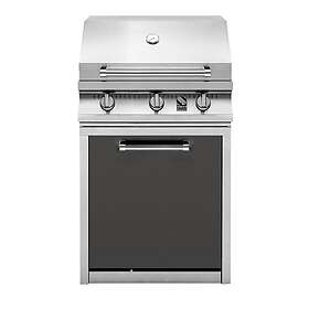 Steel Modular system G7BS-3C-BLACK/INOX Gas 70cm