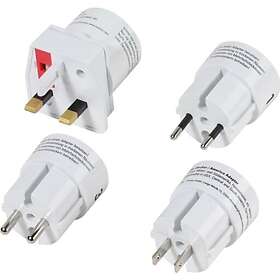 Vivanco Adaptateur de voyage EURO/USA vers Monde