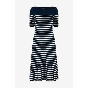 Polo Ralph Lauren Lauren Ralph Lauren Puuvillainen Ribostrikkisen Mekko Laivasto