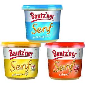 Hoyo Bautzner Gourmeter Medelskarp Söt Pikant Senap 3 x 200 ml