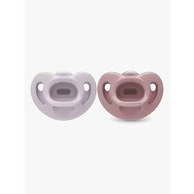 Nuk First Choice Silikonimettävä imettimet 0-6m 2-pack (Lila/Punainen)