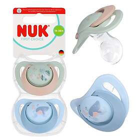 Nuk First Choice Pacifier 18-36m 2-pack (Skilpadan/Valas)