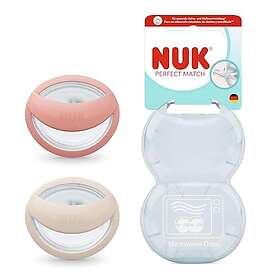 Nuk Perfect Match imu 0-6m 2-pack (Beige/Red)
