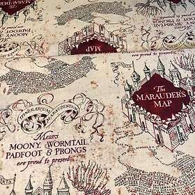 Harry Potter Marauders Karta Bomullstyg 50cm