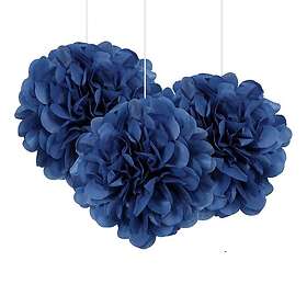 Unique Party Pompom 3-pack 64213